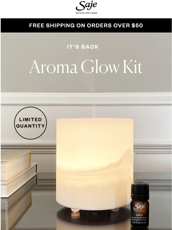 Saje Natural Wellness The Aroma Glow is back Milled