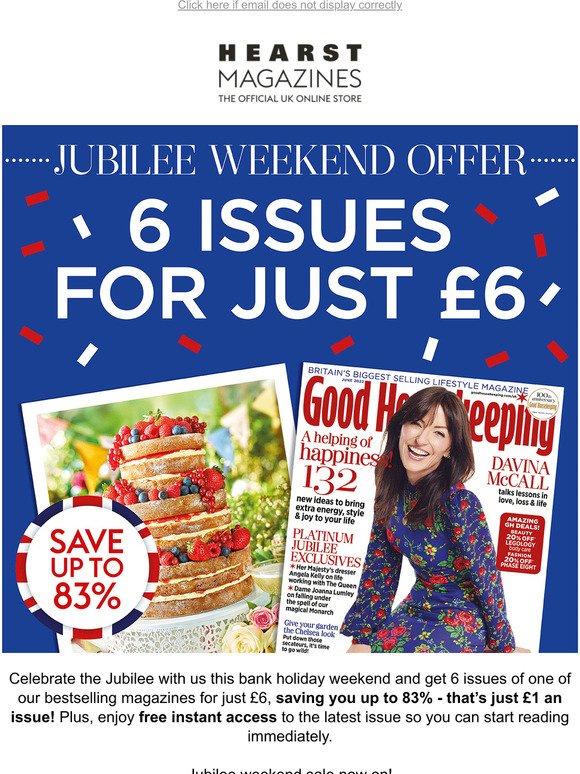 Get 6 issues for just 6 
