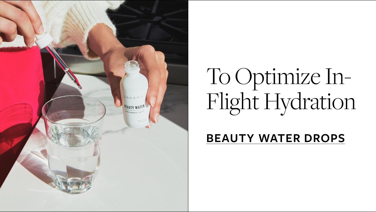 To Optimize In-Flight Hydration—Beauty Water Drops