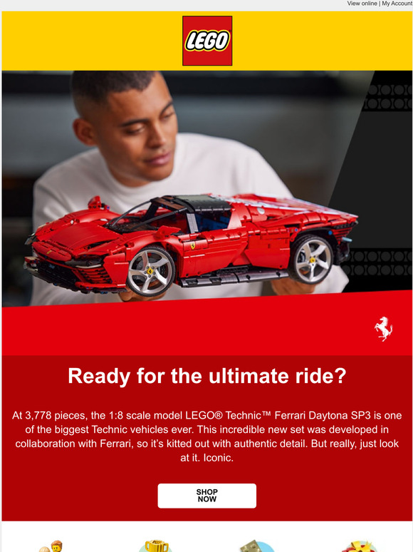 Lego Store Coupon Record The LEGO Technic Ferrari Daytona SP3 has