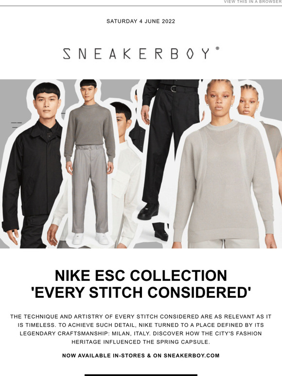 Nike ESC 'Every Stitch Considered' Collection