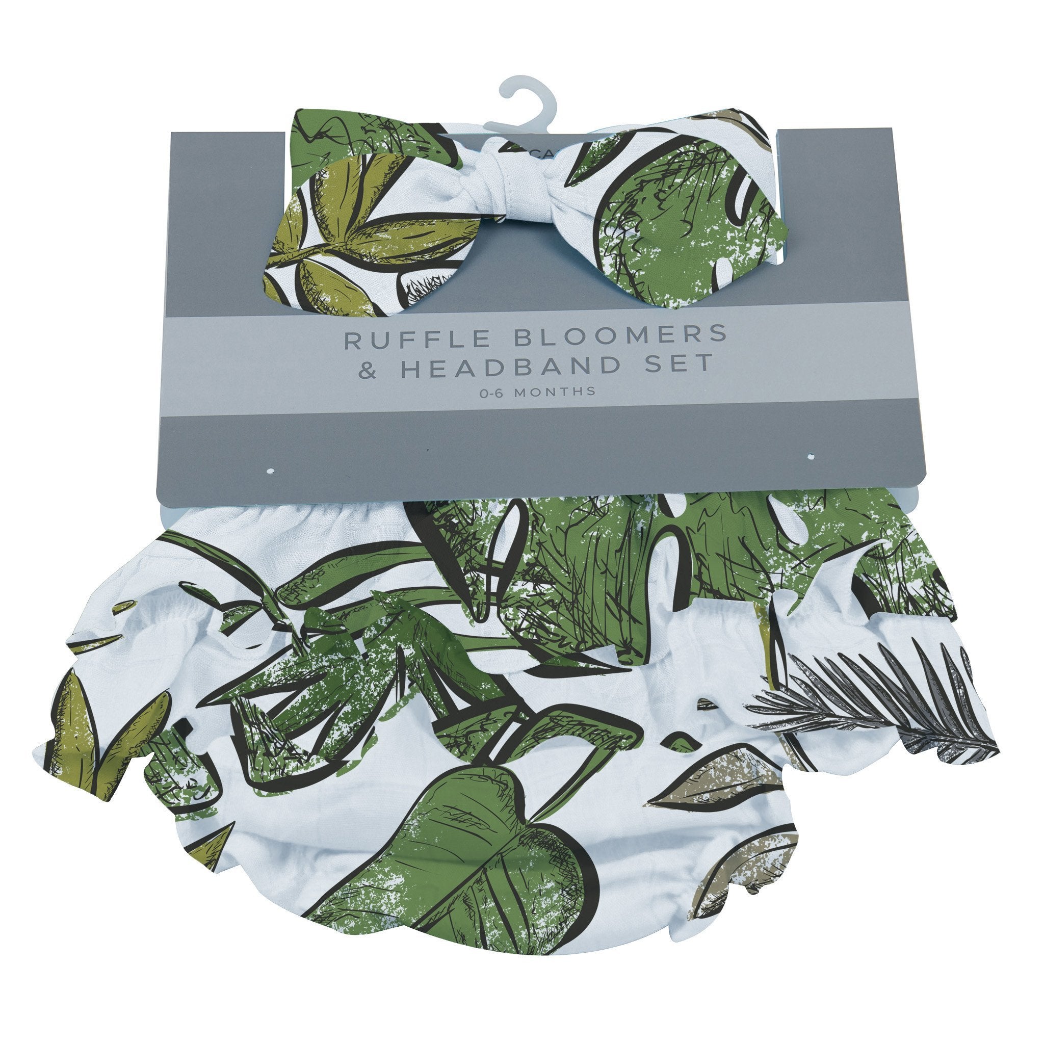 Image of Jurassic Forest Ruffle Bloomers and Headband Set