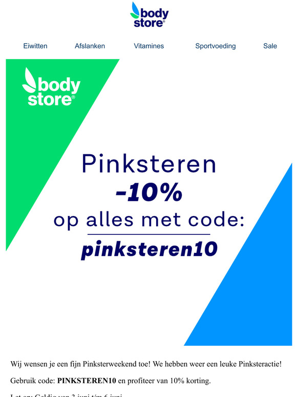 Pinksterenactie: 10% korting 