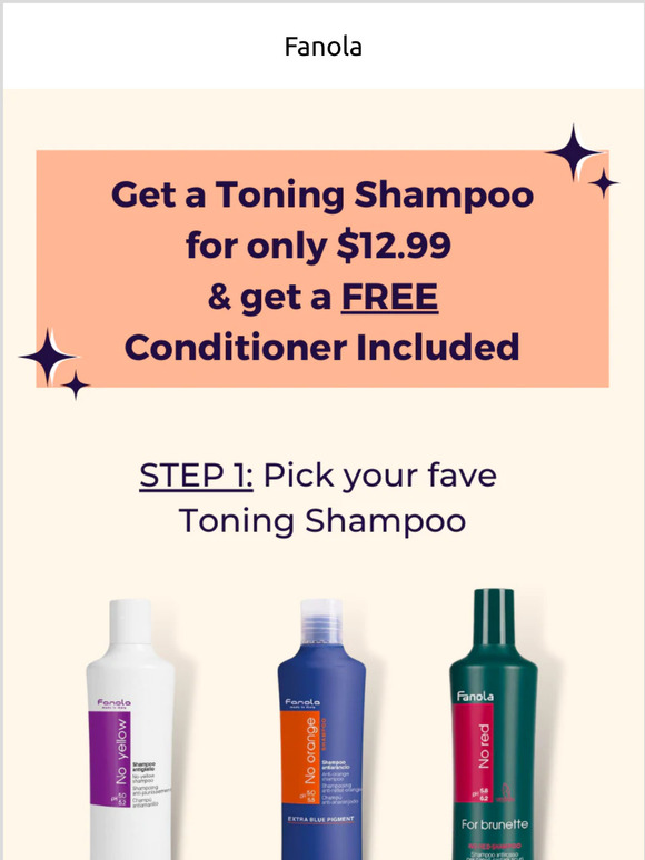 FREE Conditioner Included with Toning Shampoo