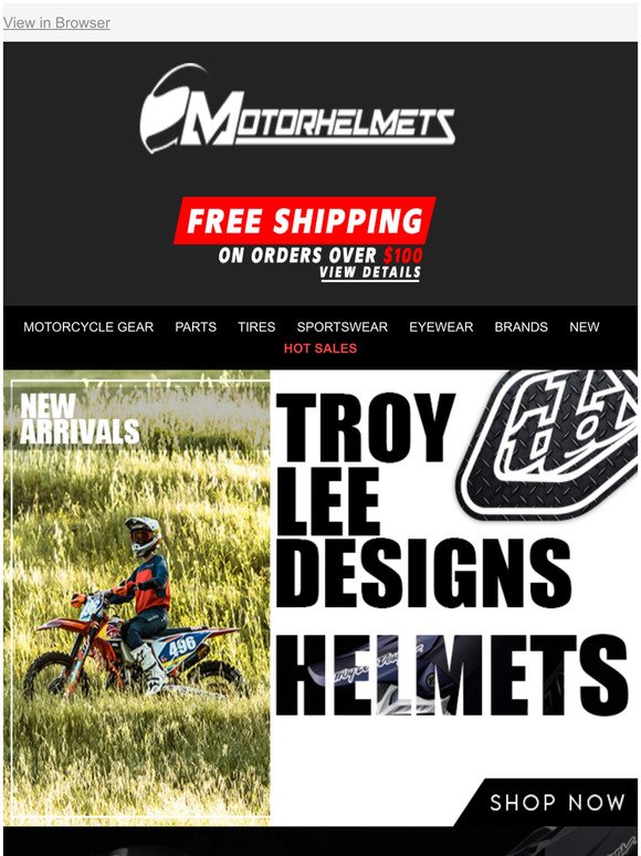 Troy Lee Designs Helmet New Arrivals, Available NOW!