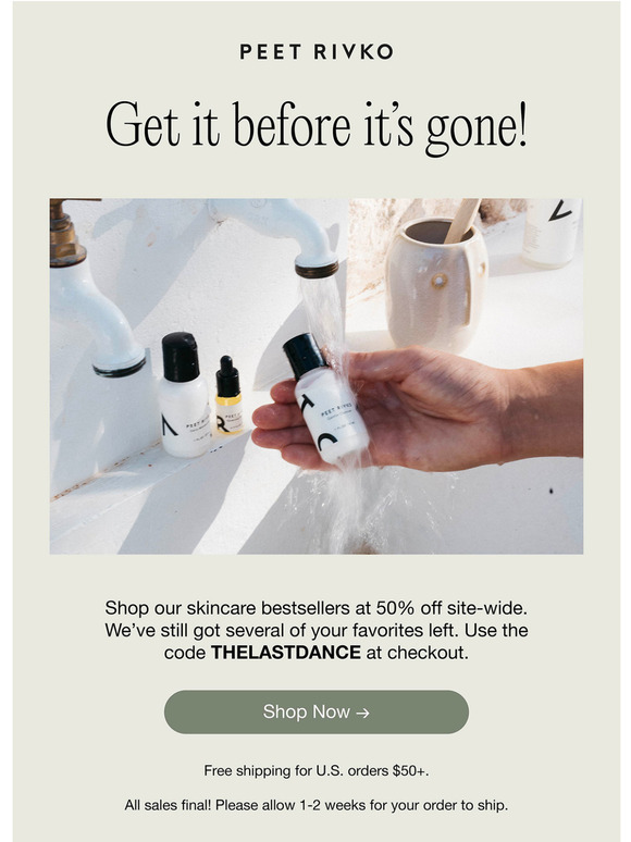 50% Off Our Best-Sellers!