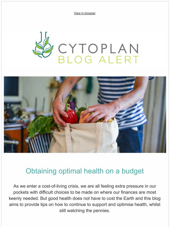 Obtaining optimal health on a budget