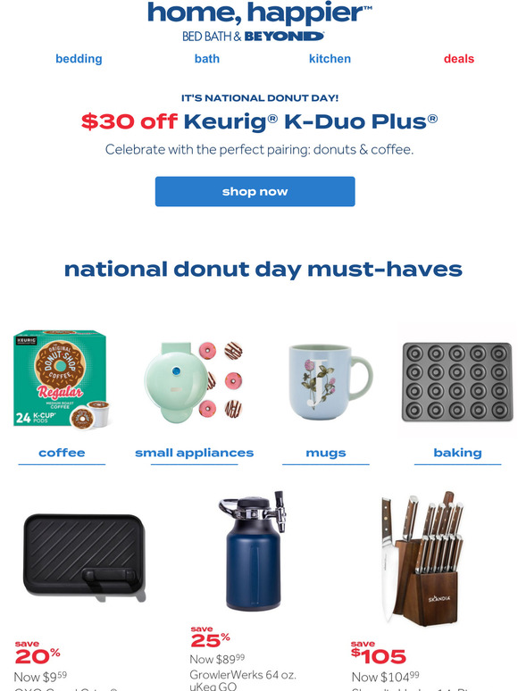 Bed Bath & Beyond Save 30 on Keurig KDuo Plus Milled