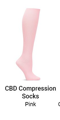 cbd compression sock in pink