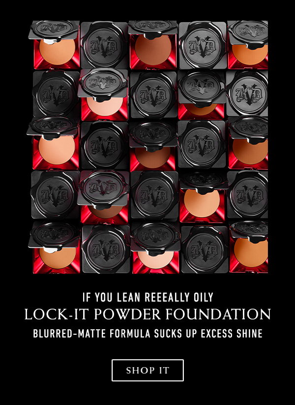 If you lean reallly oily, Lock-it Powder Foundation