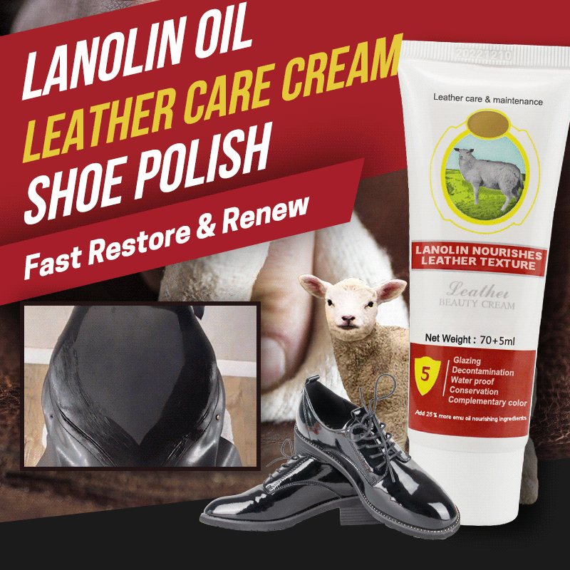 Lanolin Oil Leather Care Cream Eliminate scratches fading abrasion and peeling