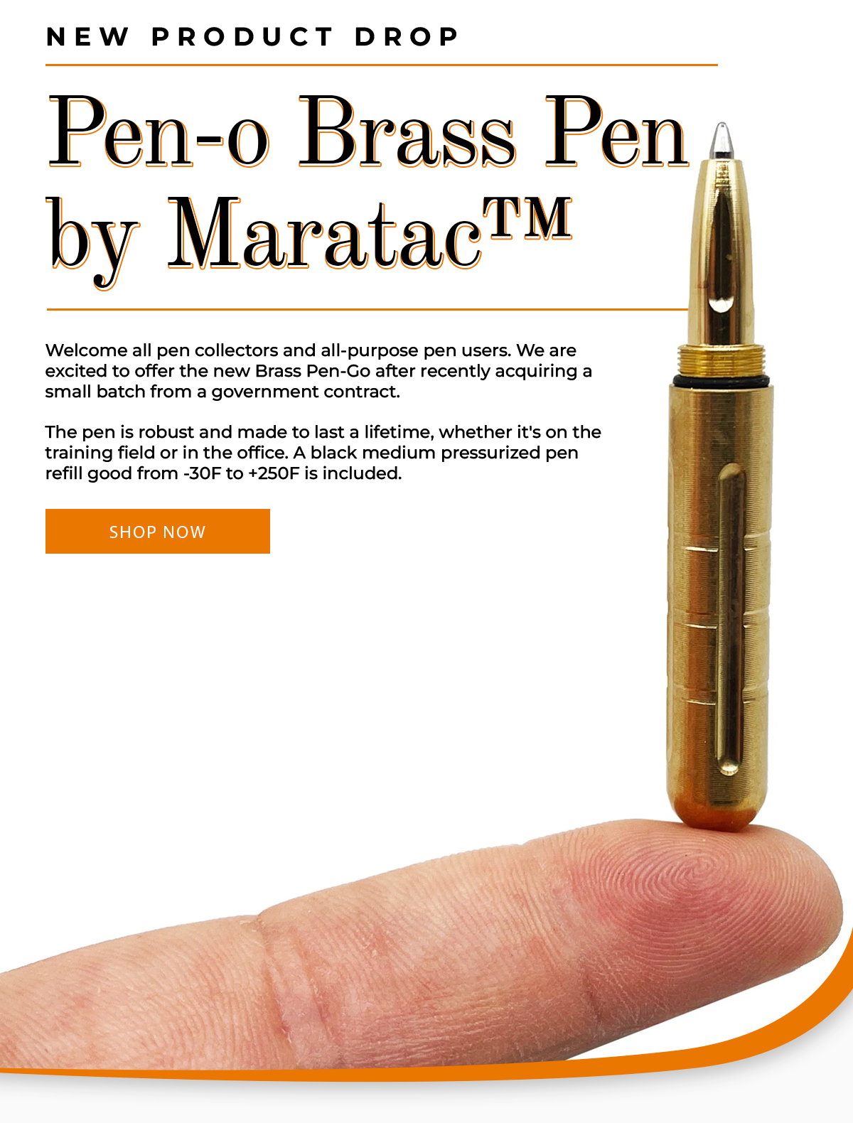 Pen-Go Brass Pen by Maratac