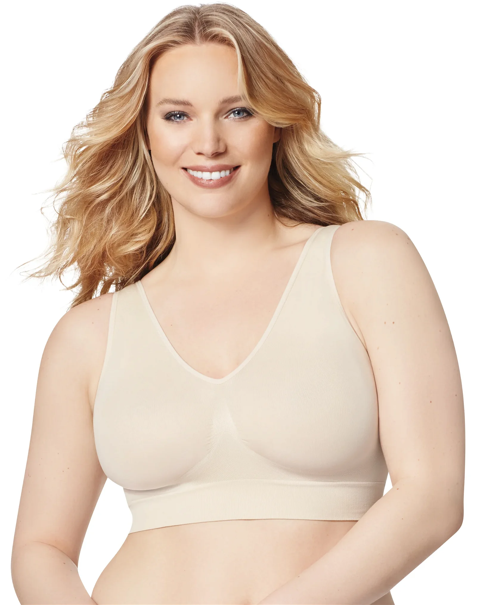 JMS Pure Comfort Seamless Wirefree Bra With Moisture Wicking