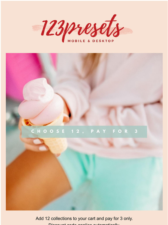 Choose 12 presets & pay for 3