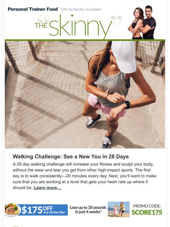 Take the Walking Challenge | See a New You in 28 Days