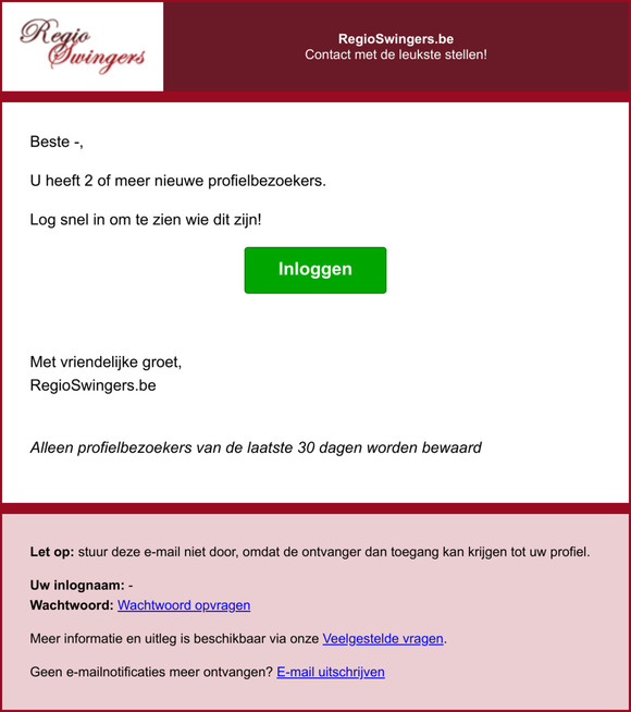 U heeft nieuwe profielbezoekers