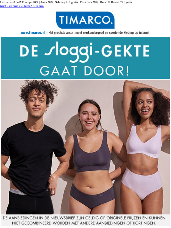 De sloggi-gekte gaat door! | Sloggi 3+1 gratis