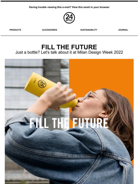 Fill the Future: Milan Design Week with 24Bottles
