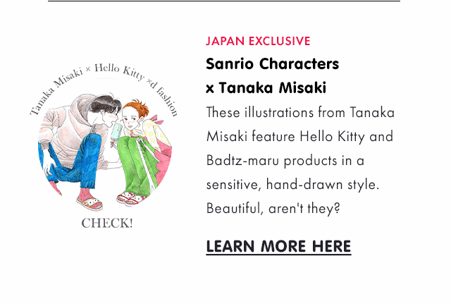 Japan Exclusive | Sanrio Characters x Tanaka Misaki 