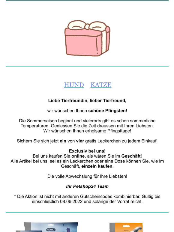   Schne Pfingsten - gratis Leckerchen fr Sie