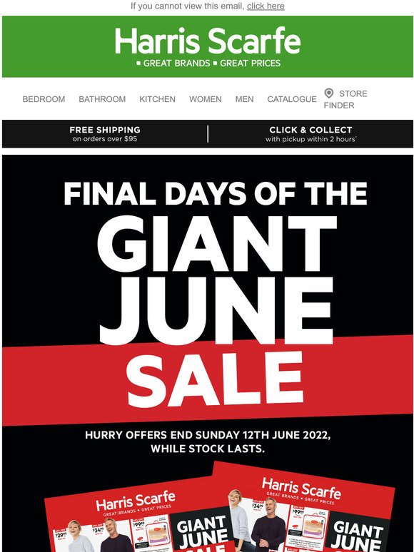-Final days of GIANT JUNE SALE | Hurry! Ends Sunday!