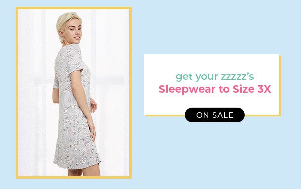 Shop Sleepwear to Size 3X