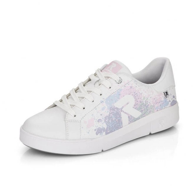 41901-82 Rock R-Evolution Sports Trainers in White/Pastel