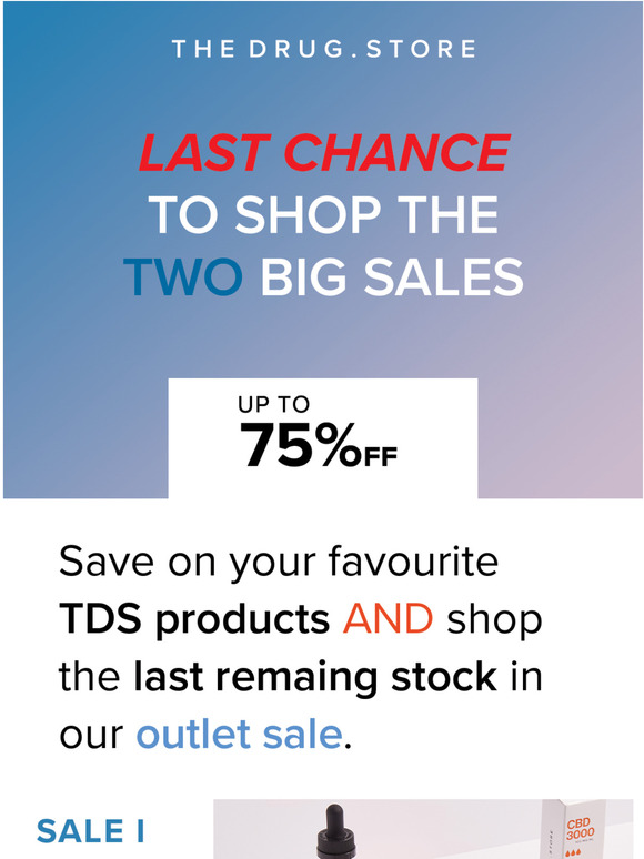 LAST CHANCE - SHOP THE SALE