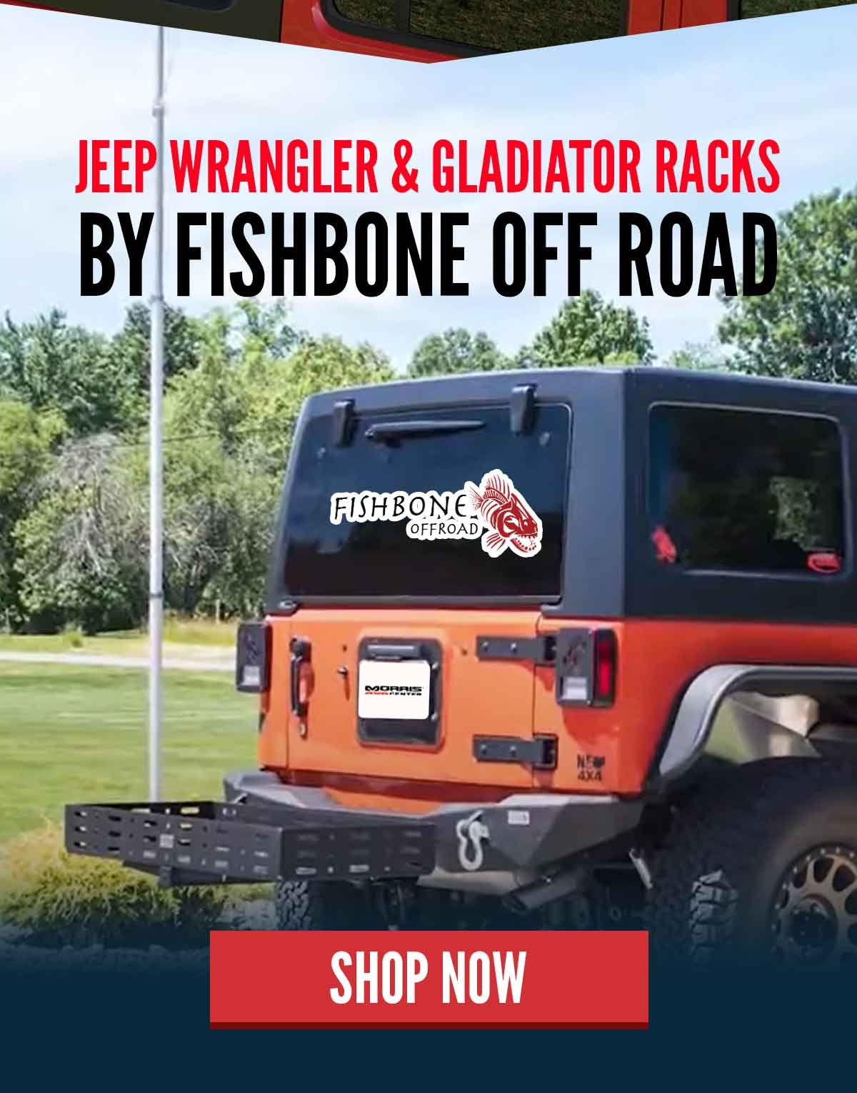 Jeep Wrangler & Gladiator Racks by Fishbone Off Road
