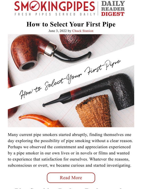 How to Select Your First Pipe Daily Reader Digest