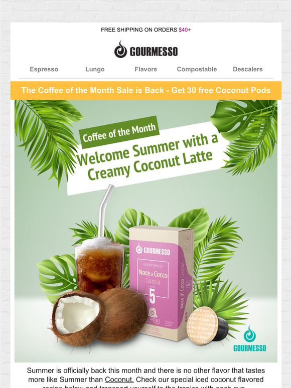 Hi Summer! Get 3 free of this Tropical Espresso