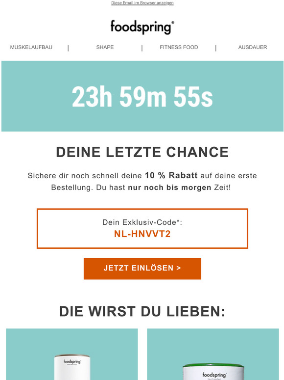 Dein 10% Rabattcode wurde verlngert
