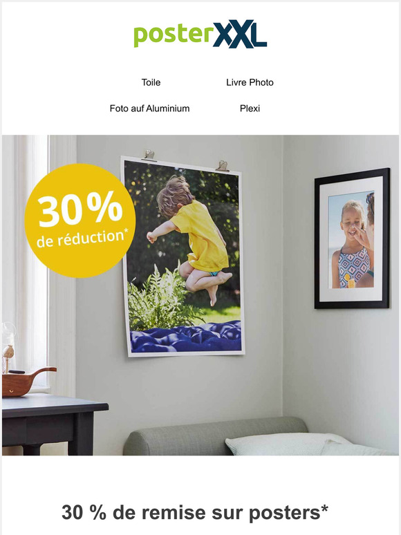 30% de remise sur posters!