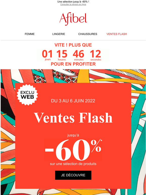  Derniersjourspour profiter des ventes flash !