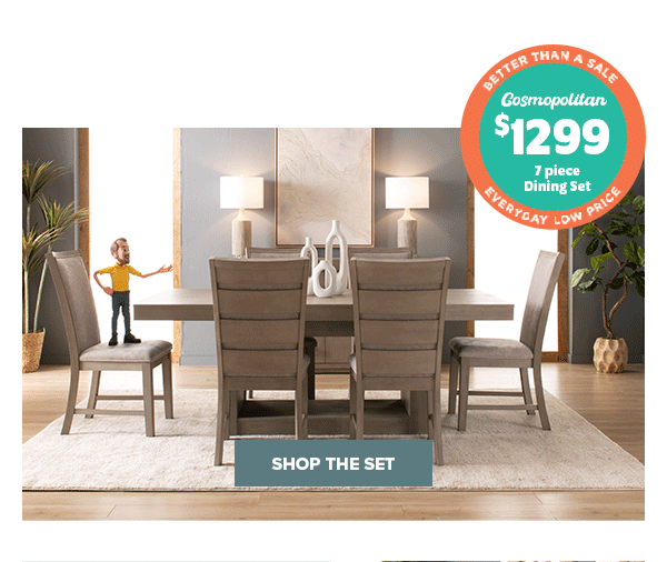 Cosmopolitan 7 piece online dining set