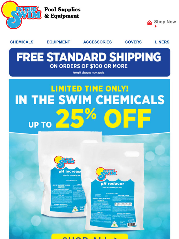 In The Swim Pool Supplies Your pool musthaves are on sale NOW! Milled