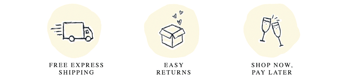 Free express shipping, easy returns. Shop now. Pay Later.