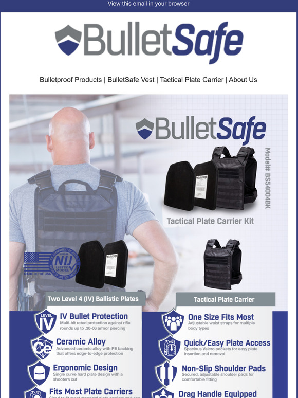 Sturdy Hanger for Storing Bulletproof Vests from BulletSafe