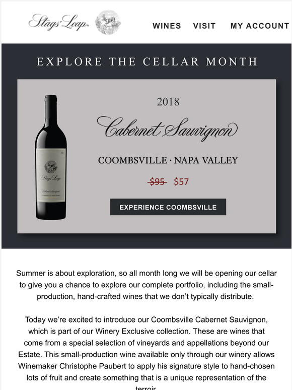 Stags Leap Explore the Cellar Month A Look Into Coombsville