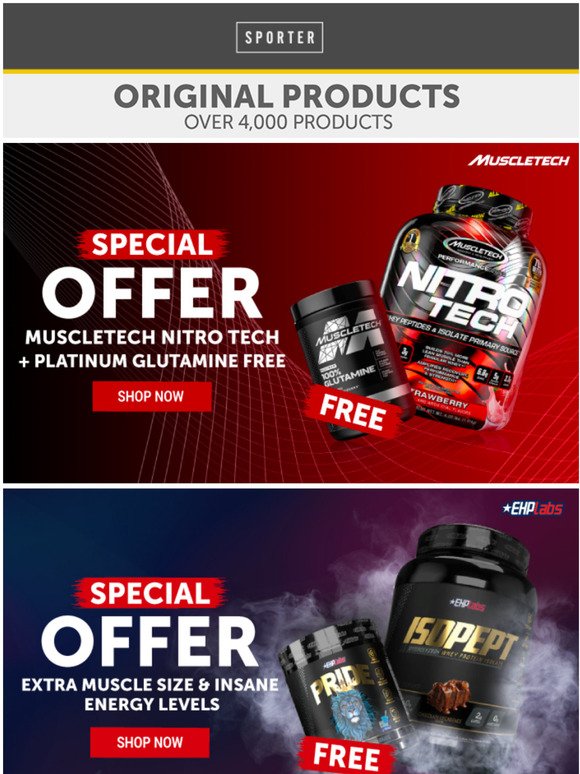  Buy 1 Get 1 FREE on top-selling supplements, up to 70% off on selected items & More