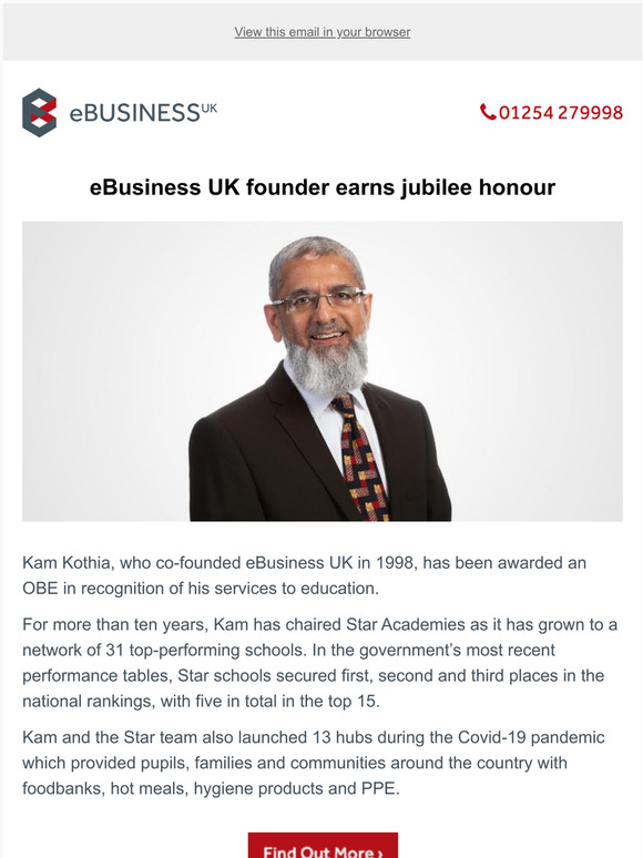 eBusiness UK founder earns jubilee honour
