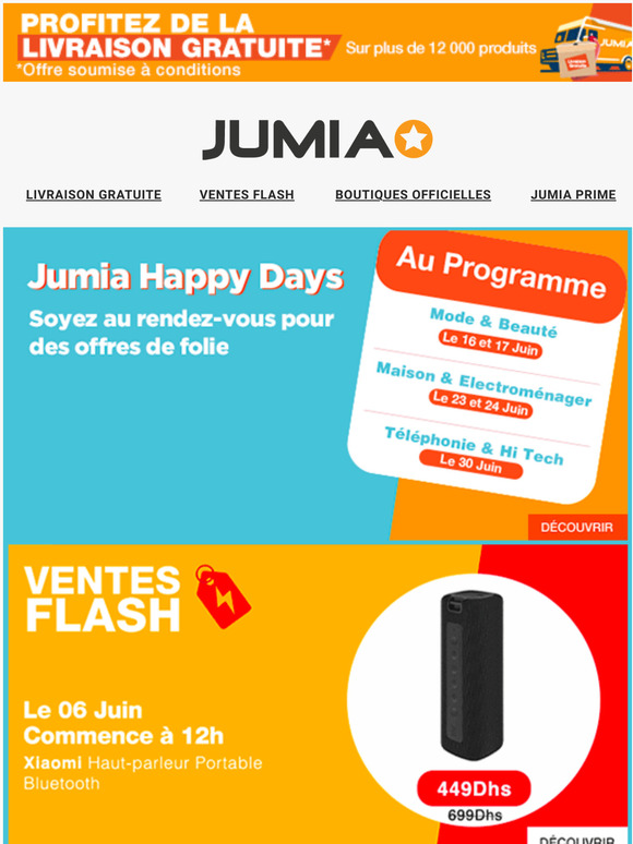 Jumia Maroc 2 Stafed men des rductions de folie f'les Jumia Happy Days du 13 au 30 Juin Milled