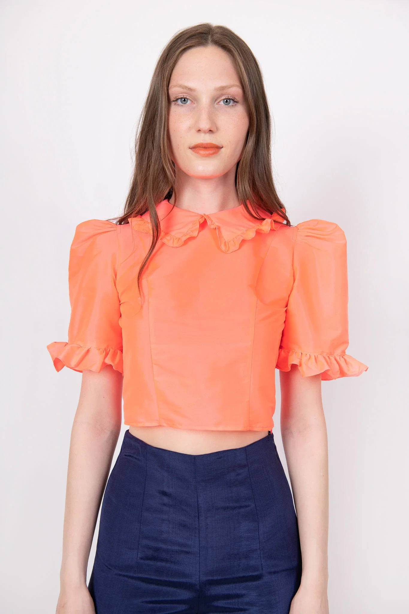 Image of Spring Lucy Top in Neon Sunset Taffeta
