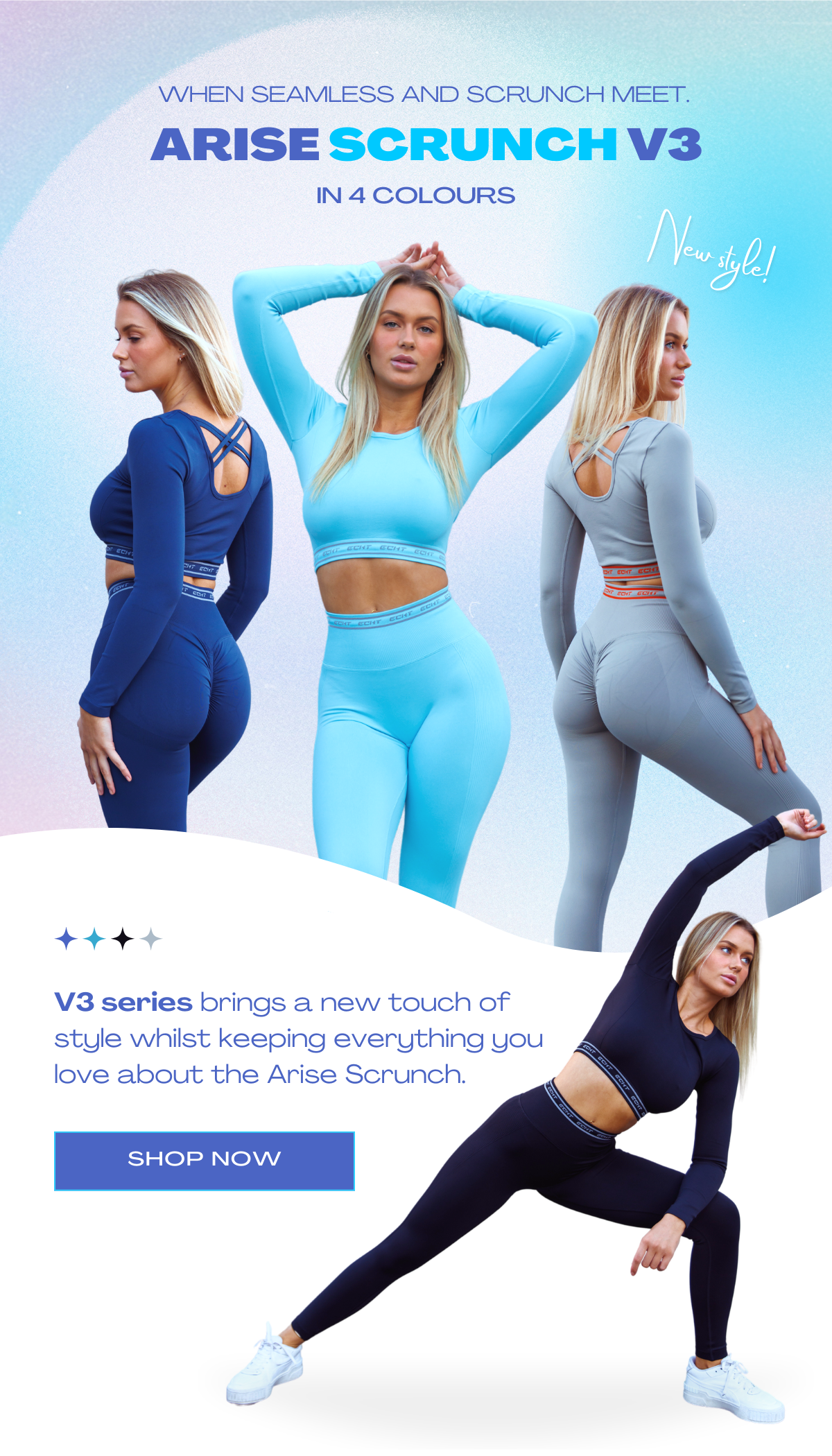 ECHT: Arise Scrunch V3 is Here, Available in 4 Colours