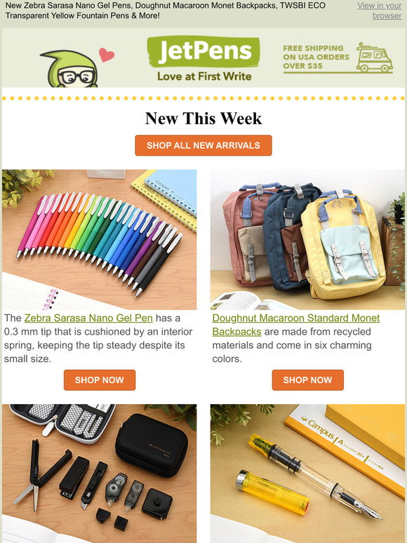 JetPens: New Zebra Sarasa Nano Gel Pens, Doughnut Macaroon Monet ...
