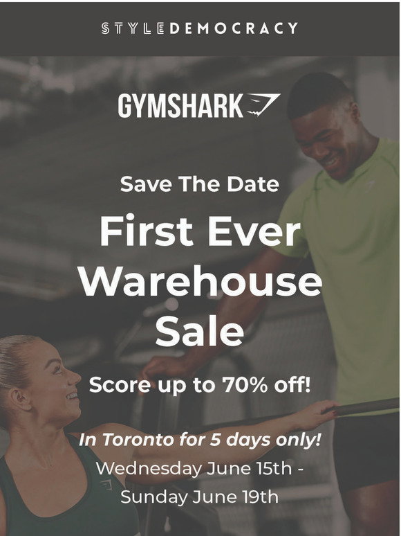 Gymshark. First. Ever. Warehouse Sale 