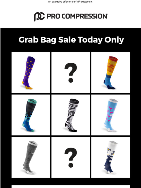 PRO Compression TODAY ONLY 39.99 Grab Bags! Milled