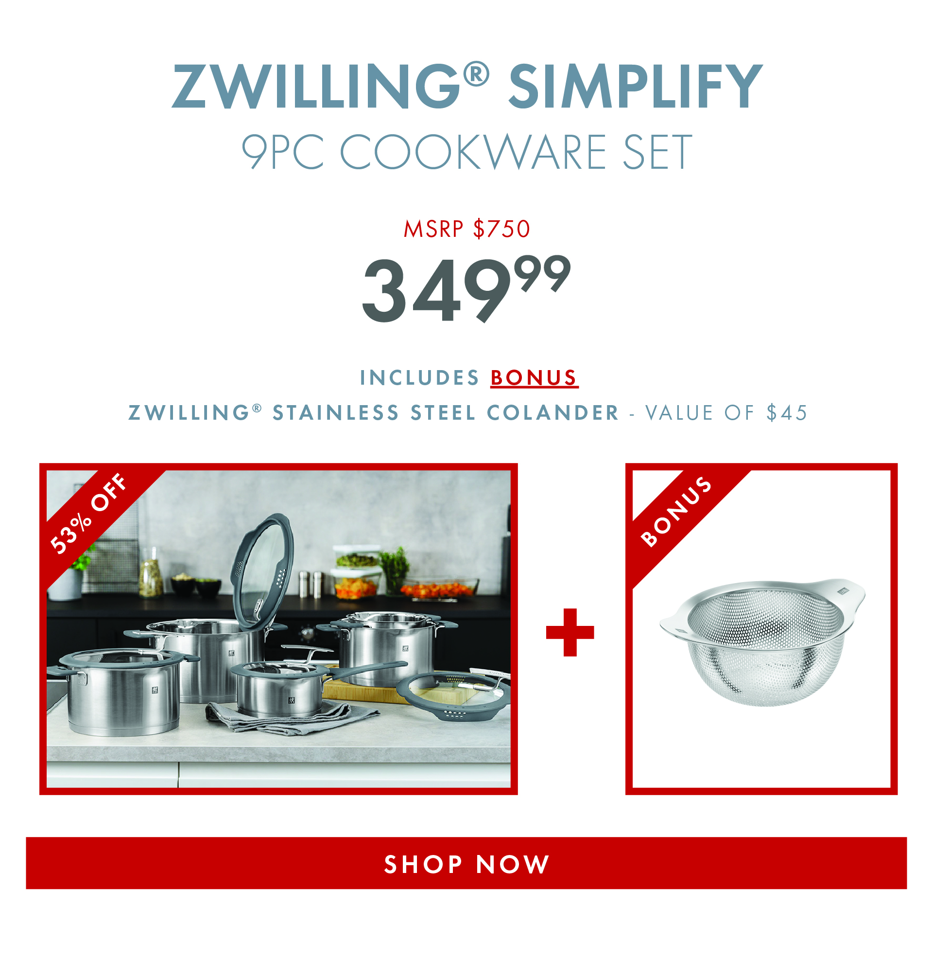 Online-Shop - Buy Zwilling Simplify cookware set