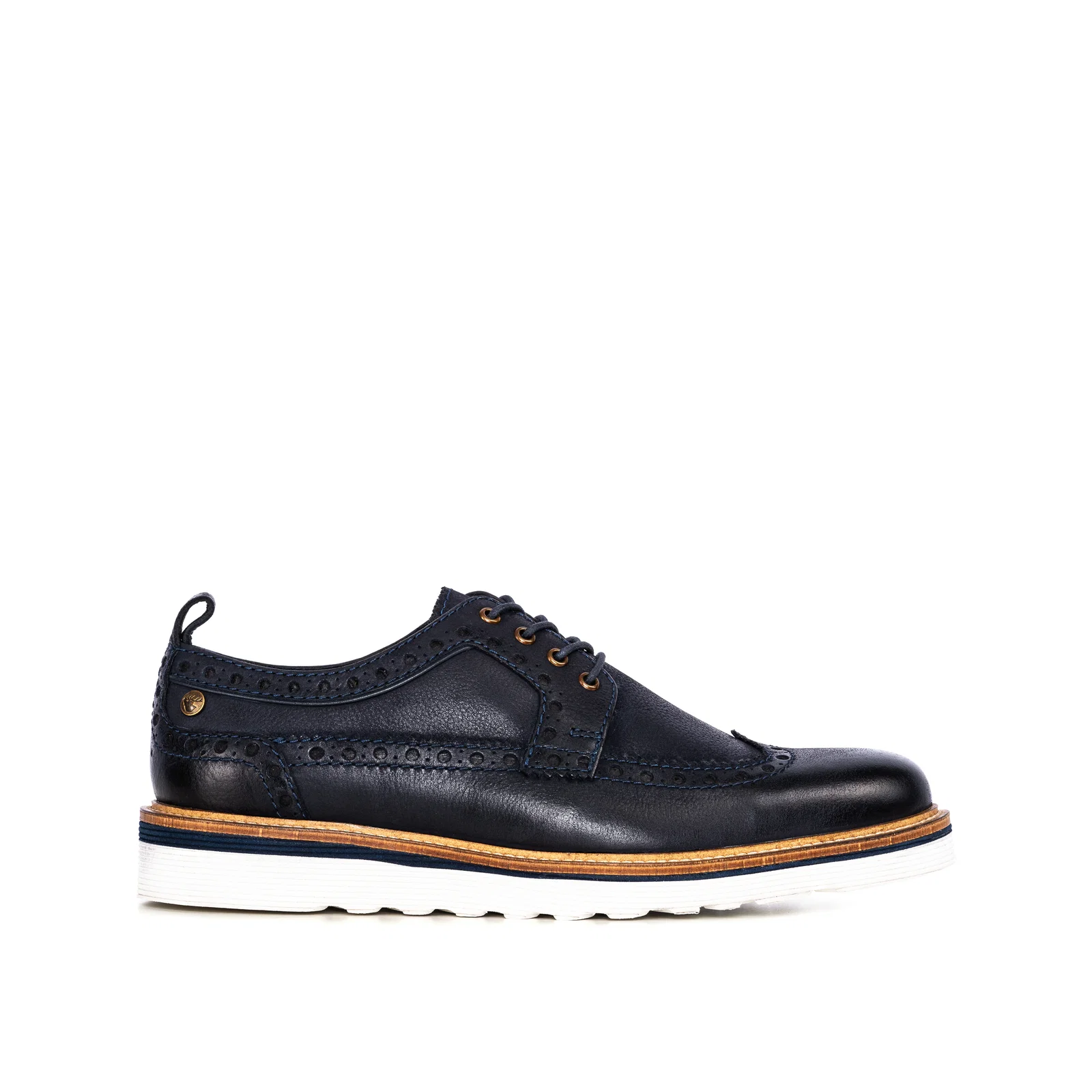 GS MENS CALDER NAVY DERBY BROGUE