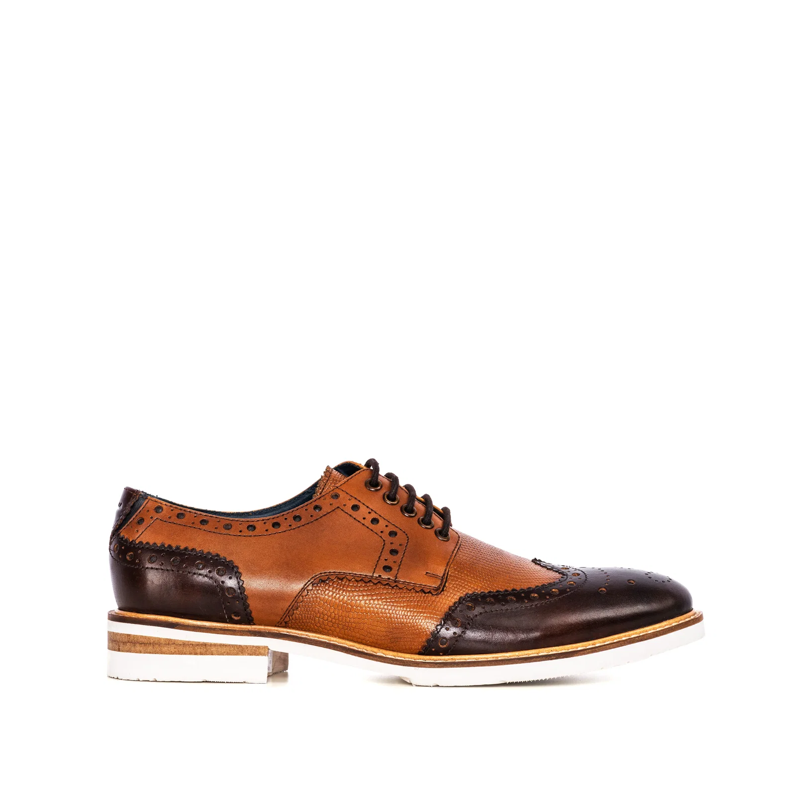 GS MENS BRUNO TAN BROWN DERBY BROGUE